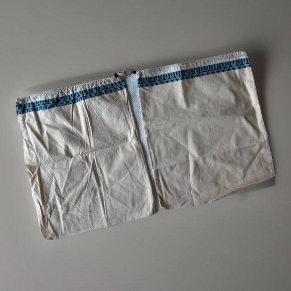 New 2 Tory Burch 12"x15" Drawstring DUST BAGS for Shoes Handbags Logo Charm - Picture 1 of 9